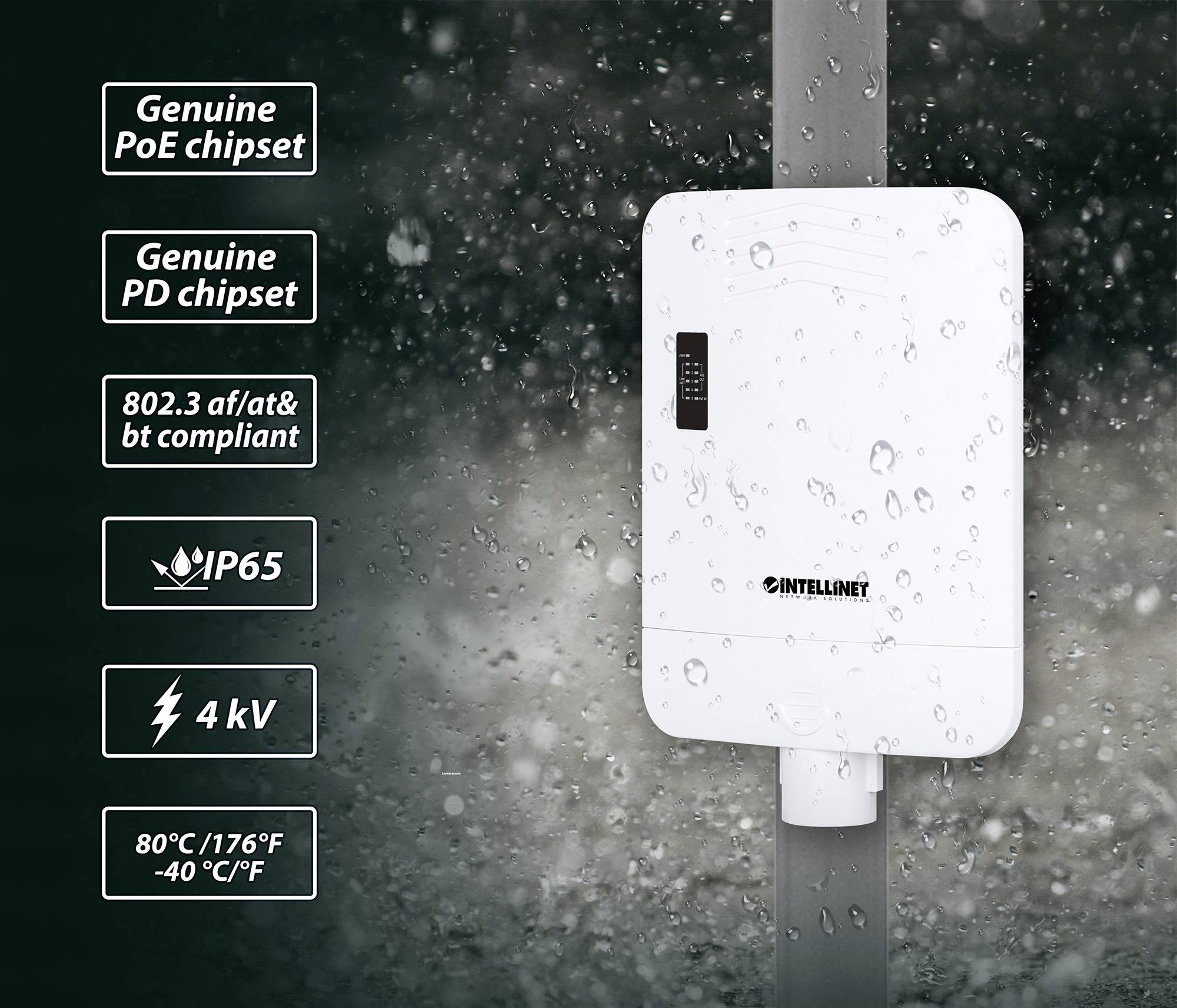 Intellinet 509220 síťový switch 10 / 100 / 1000 MBit/s IEEE 802.3bt-3