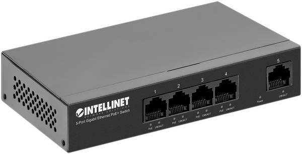 Intellinet 561792 síťový switch 10 / 100 / 1000 MBit/s IEEE802.3af (15,4 W), IEEE802.3at (30 W)