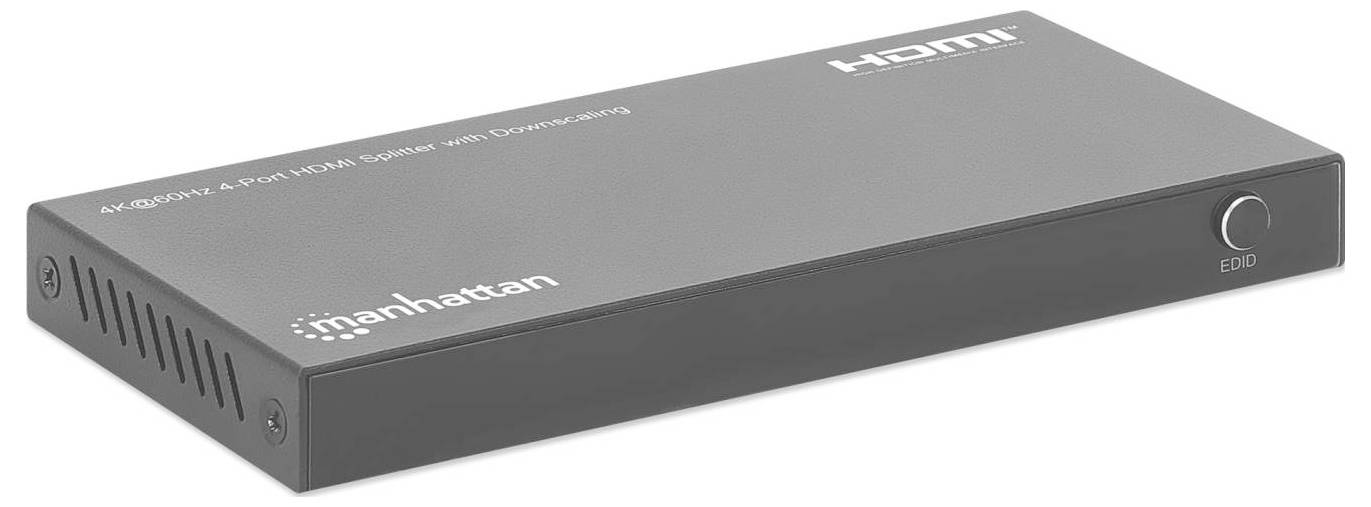 Manhattan 208369 HDMI rozbočovač se stavovými LED, UHD 3840 x 2160 Pixel černá-1