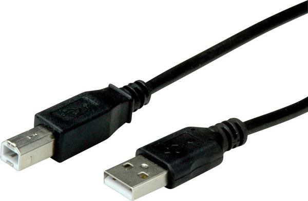 roline recycled material USB kabel  USB 2.0 USB-A zástrčka, USB-B zástrčka 0.80 m černá stíněný 11.45.8808