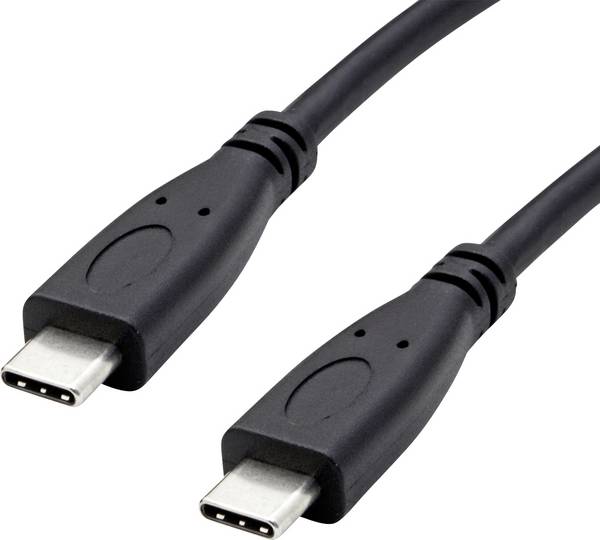 roline recycled material USB kabel  USB 3.2 Gen2 USB-C ® zástrčka, USB-C ® zástrčka 0.50 m černá stíněný 11.45.9052