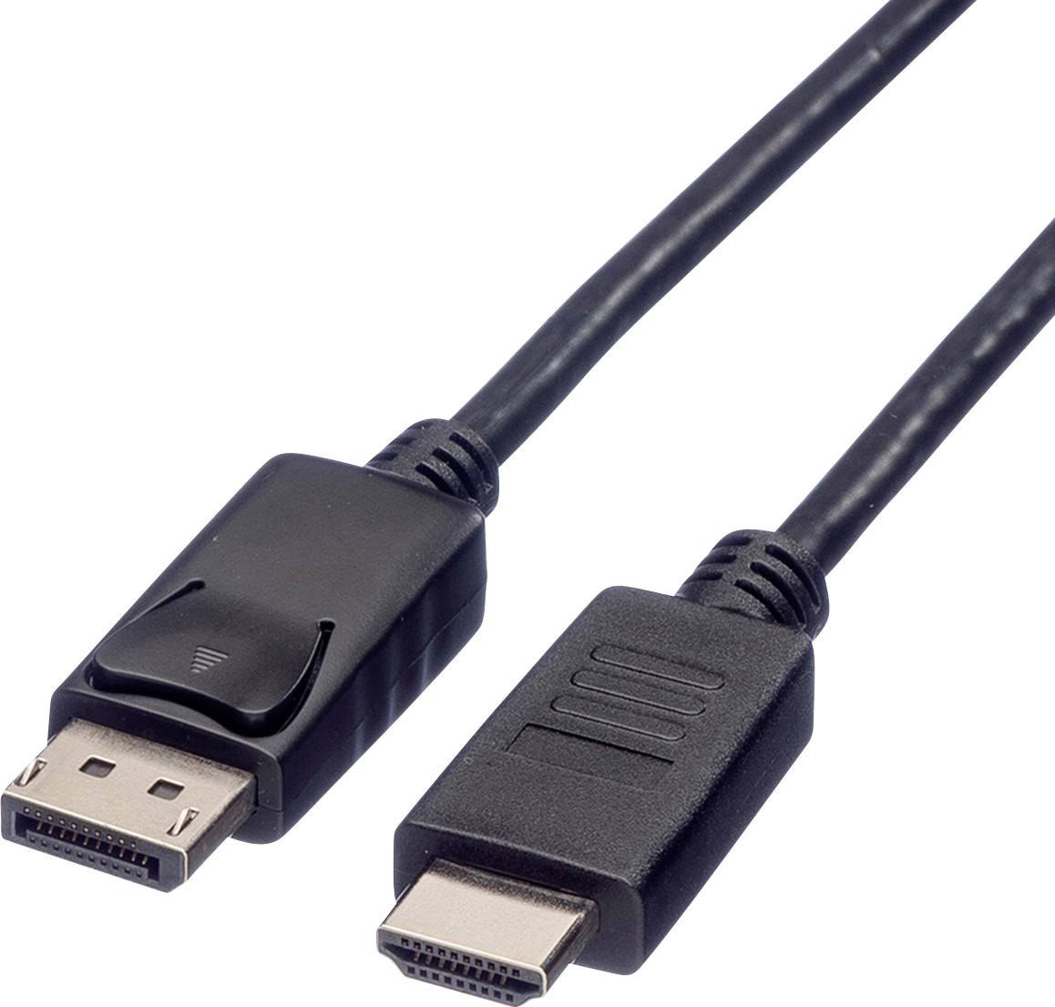 roline recycled material DisplayPort kabel Konektor DisplayPort, Zástrčka HDMI-A 2.00 m černá 11.45.5781 stíněný Kabel D-0