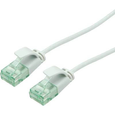 roline recycled material 21.45.3400 RJ45 síťové kabely, propojovací kabely CAT 6A U/UTP 0.15 m šedá nestíněný, extrémně -0