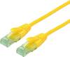 roline recycled material 21.45.3123 RJ45 síťové kabely, propojovací kabely CAT 6A U/UTP 3.00 m žlutá nestíněný, PVC plášť 1 ks