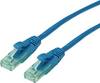 roline recycled material 21.45.3149 RJ45 síťové kabely, propojovací kabely CAT 6A U/UTP 20.00 m modrá nestíněný, PVC plášť 1 ks