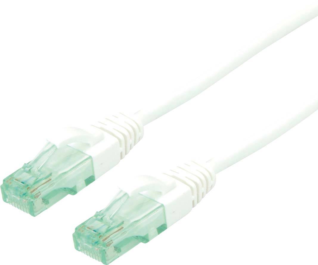 roline recycled material 21.45.3163 RJ45 síťové kabely, propojovací kabely CAT 6A U/UTP 3.00 m bílá nestíněný, PVC plášť-0