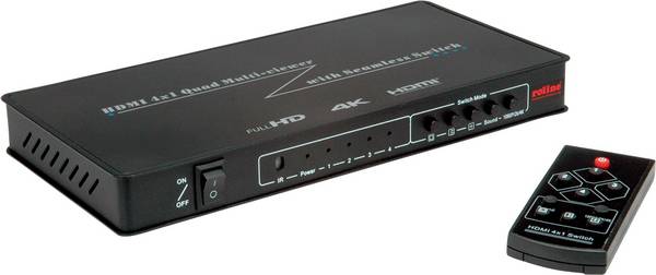 Roline   HDMI přepínač funkce plynulého přepínání  černá