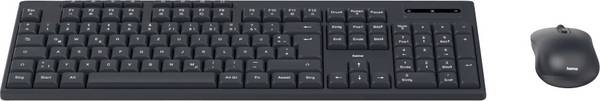 Hama WKM-200 bezdrátový sada klávesnice a myše  německá, QWERTZ černá