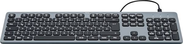 Hama CK-400 USB klávesnice německá, QWERTZ černá tlačítka multimédií