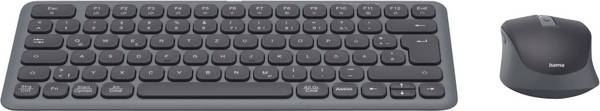 Hama WKM-500 Bluetooth® sada klávesnice a myše  německá, QWERTZ černá