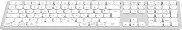 Hama WK-550 bezdrátový klávesnice německá, QWERTZ bílá tlačítka multimédií