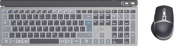 Hama WKM-750 Bluetooth® sada klávesnice a myše  německá, QWERTZ černá