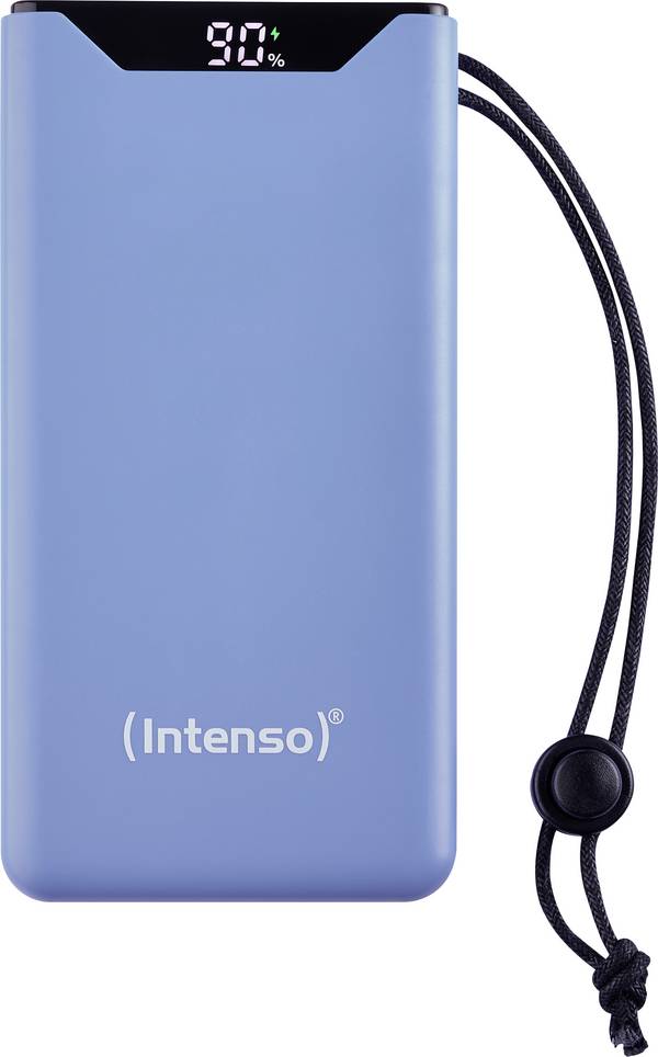 Intenso F20000 powerbanka Li-Pol, 20000 mAh, Quick Charge, Dodávka energie, USB-A, USB-C®, modrá