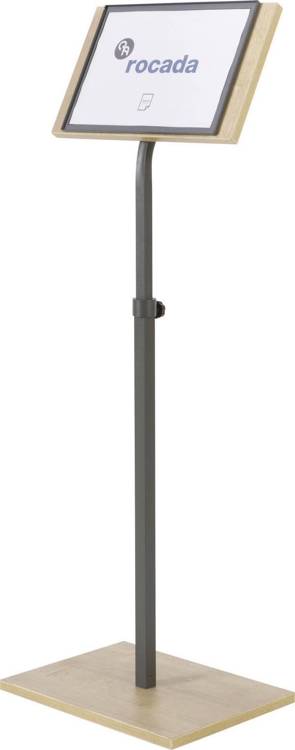 Rocada NAT0705 R070570 informační displej  dřevo, dub, antracitová DIN A4 Počet přihrádek 1 1 ks (š x v x h) 400 x 1400 x 300 mm