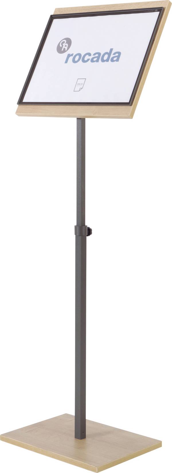 Rocada NAT0705 R070670 informační displej  dřevo, dub, antracitová DIN A3 Počet přihrádek 1 1 ks (š x v x h) 400 x 1400 x 300 mm