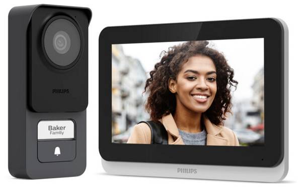 Philips WelcomeEye Connect 3 Wi-Fi domovní video telefon kompletní sada, pro 1 rodinu, 531046