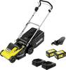 Kärcher Home & Garden LMO 4-18 Dual Battery Set akumulátor Akumulátorová sekačka + 2. akumulátor, vč. nabíječky šířka sekání 3700 mm