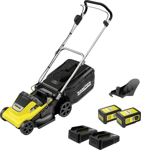 Kärcher Home & Garden LMO 4-18 Dual Battery Set akumulátor Akumulátorová sekačka   + 2. akumulátor, vč. nabíječky   šířka sekání 3700 mm