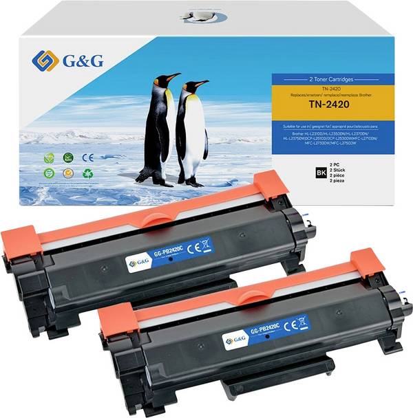 G&G Toner náhradní Brother TN-2420 XL kompatibilní Dual černá 3000 Seiten  NT-PB2420C_V6-B-2-S1