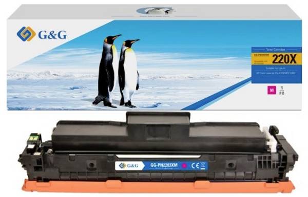 G&G Toner náhradní HP 220X, W2203X kompatibilní  purppurová 5500 Seiten GG-PH2203XM NT-PH2203XM-B-V2-S1