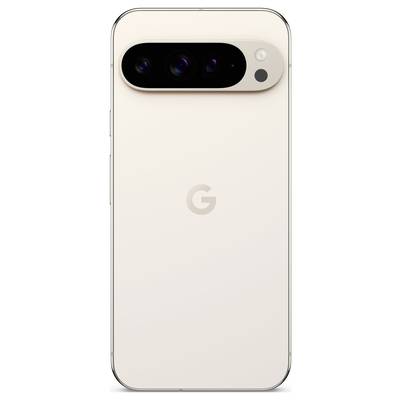 Zadní strana bílého moderního smartphonu s kamerovým modulem v horní části. Logo 'G' je viditelné uprostřed.