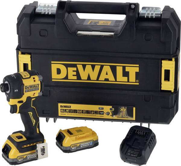 DEWALT DCF870E2T-QW, DCF870E2T-QW aku rázový utahovák, 18 V, 1.7 Ah, bezkartáčové, vč. 2x aku, vč. nabíječky
