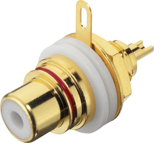 Monacor T-710GI cinch vestavná zásuvka