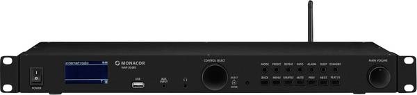 Monacor WAP-204RS 1000989 internetový rádiový systém, internet, FM, DAB+, MP3, Wi-Fi, Bluetooth