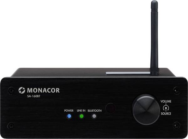 Monacor SA-160BT stereo zesilovač 2 x 60 W