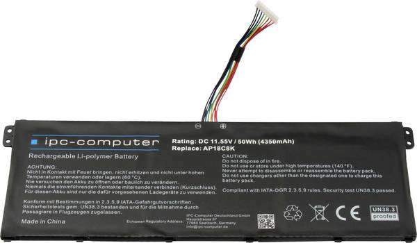 ipc-computer akumulátor do notebooku AP18C8K REPLACE 11.55 V 4350 mAh Acer