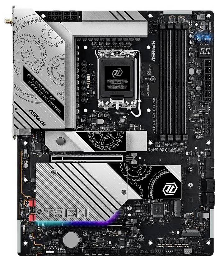 ASRock Z890 TAICHI Lite Základní deska Socket (PC) Intel® 1851 Tvarový faktor ATX Čipová sada základní desky Intel® Z890-0