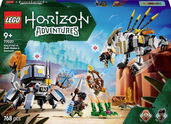 <br>  77037<br>  LEGO® ICONS™<br>  Aloy a Varl vs. Panczwonský svibel a pilový zub<br>