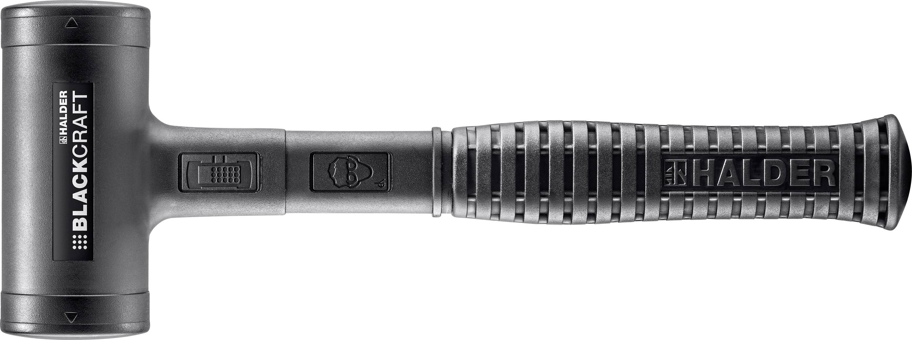 Černé kovací kladivo s nápisem 'Blackcraft'. Ergonomická rukojeť, ideální pro přesnou práci bez poškozování citlivých povrchů.