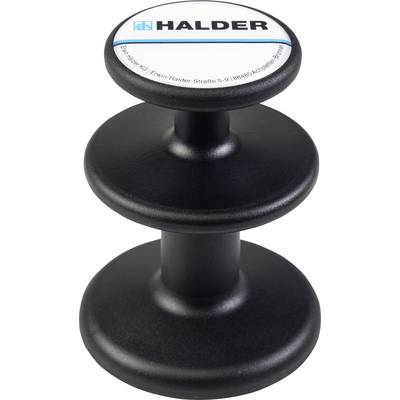 Halder 3688.003 Magnetický držák, černý (d x š) 100 mm x 75 mm 1 ks