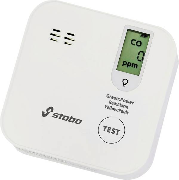 Stabo CO-Alarm IV, 51133 detektor oxidu uhelnatého  na baterii, detekce oxidu uhelnatého (CO)