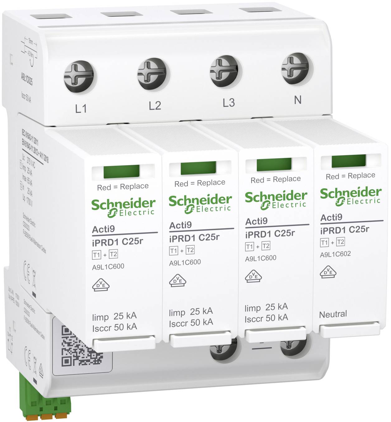 Schneider Electric A9L1C625 A9L1C625 kombinovaný chránič proti přepětí Piece 1 ks