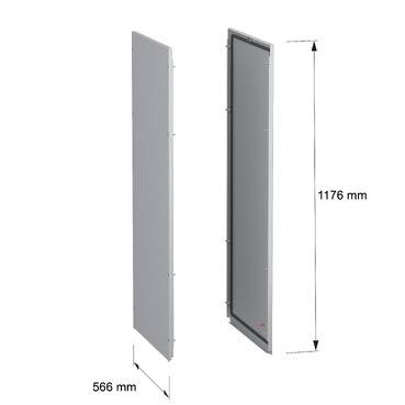 Schneider Electric NSY2SPN126 Boční stěny, vnější upevnění, bočnice SFN, pro elektrické pouzdro H 1200 x T 600 mm, sada -5