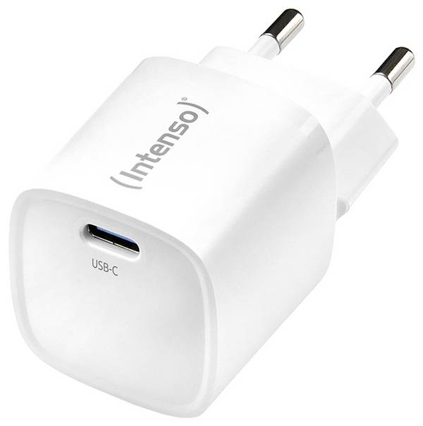 Intenso Power Adapter W30C² white USB nabíječka, GaN, USB Power Delivery (USB-PD) , 1x USB-C®, 30 W, bílá