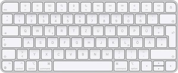 Apple Magic Keyboard Bluetooth® klávesnice německá, QWERTZ, Macintosh bílá nabíjecí