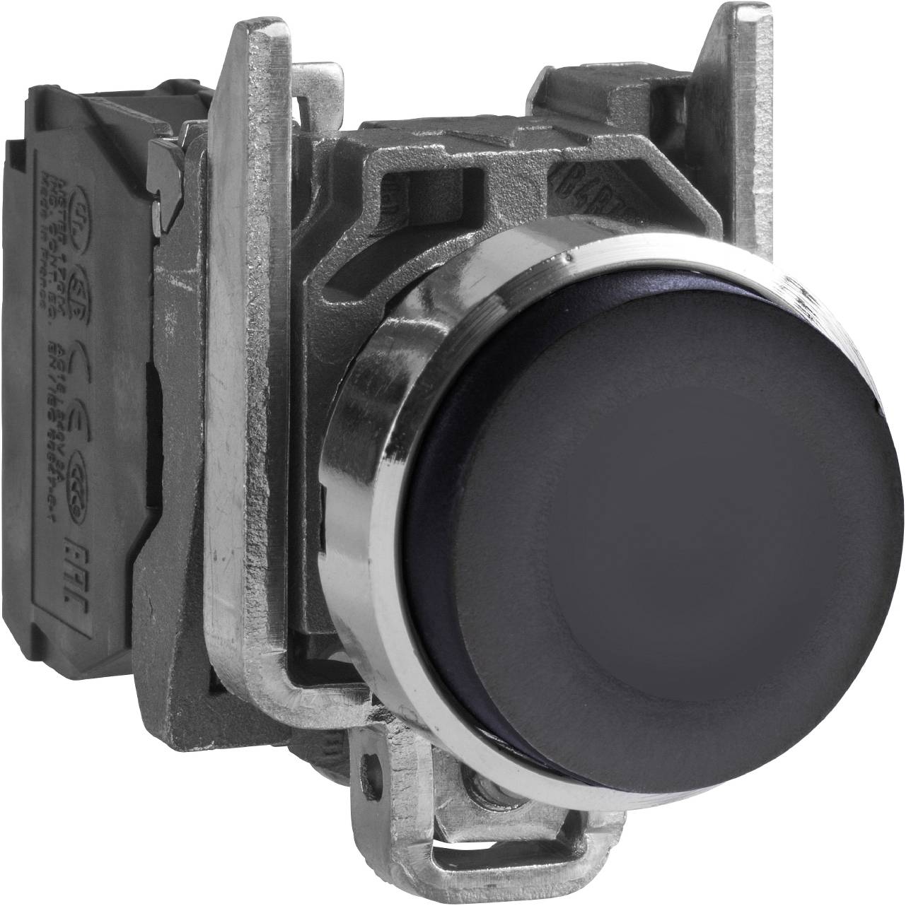 Schneider Electric XB4BLCUST01 Tlačítko, Harmony XB4, kov, 22 mm, vystouplé, tlačítko, specifické pro zákazníka přes konfigurátor Tlačítko kov 1 ks