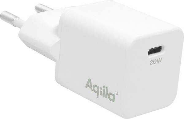 Aqiila W1 USB nabíječka, 1x USB-C®, 20 W, bílá