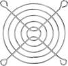TRU COMPONENTS větrací mřížka 1 ks (š x v) 80 mm x 80 mm ocel