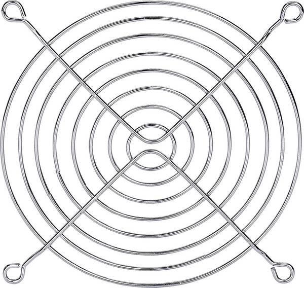 TRU COMPONENTS  větrací mřížka 1 ks (š x v) 120 mm x 120 mm ocel