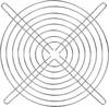 TRU COMPONENTS větrací mřížka 1 ks (š x v) 172 mm x 172 mm ocel