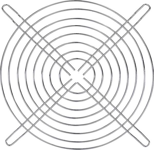 TRU COMPONENTS  větrací mřížka 1 ks (š x v) 172 mm x 172 mm ocel