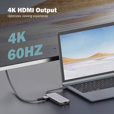 Digitus USB-C® dokovací stanice DA-70914 vč. funkce nabíjení, integrovaná čtečka karet, napájení USB-C®-7