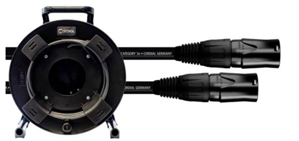 Cordial 15564 RJ45 síťové kabely, propojovací kabely CAT 5e S/UTP 25.00 m černá krytí PUR 1 ks