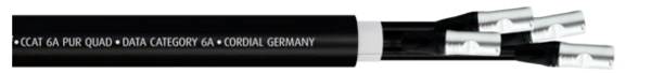 Cordial 15664 RJ45 síťové kabely, propojovací kabely CAT 6A S/FTP 15.00 m černá krytí PUR 1 ks