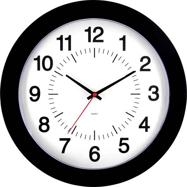 EUROTIME 80514-05 Quartz nástěnné hodiny 30.5 cm x 30.5 cm , černá