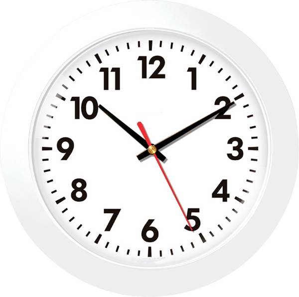 EUROTIME 80511-00 Quartz nástěnné hodiny 30.5 cm x 30.5 cm x 30.5 cm , bílá